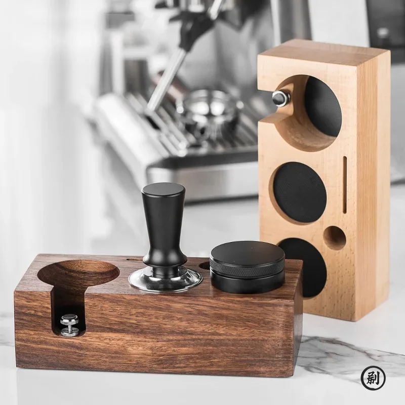 Espresso Tamper Station - Stojak na tamper do kawy, drewniany,