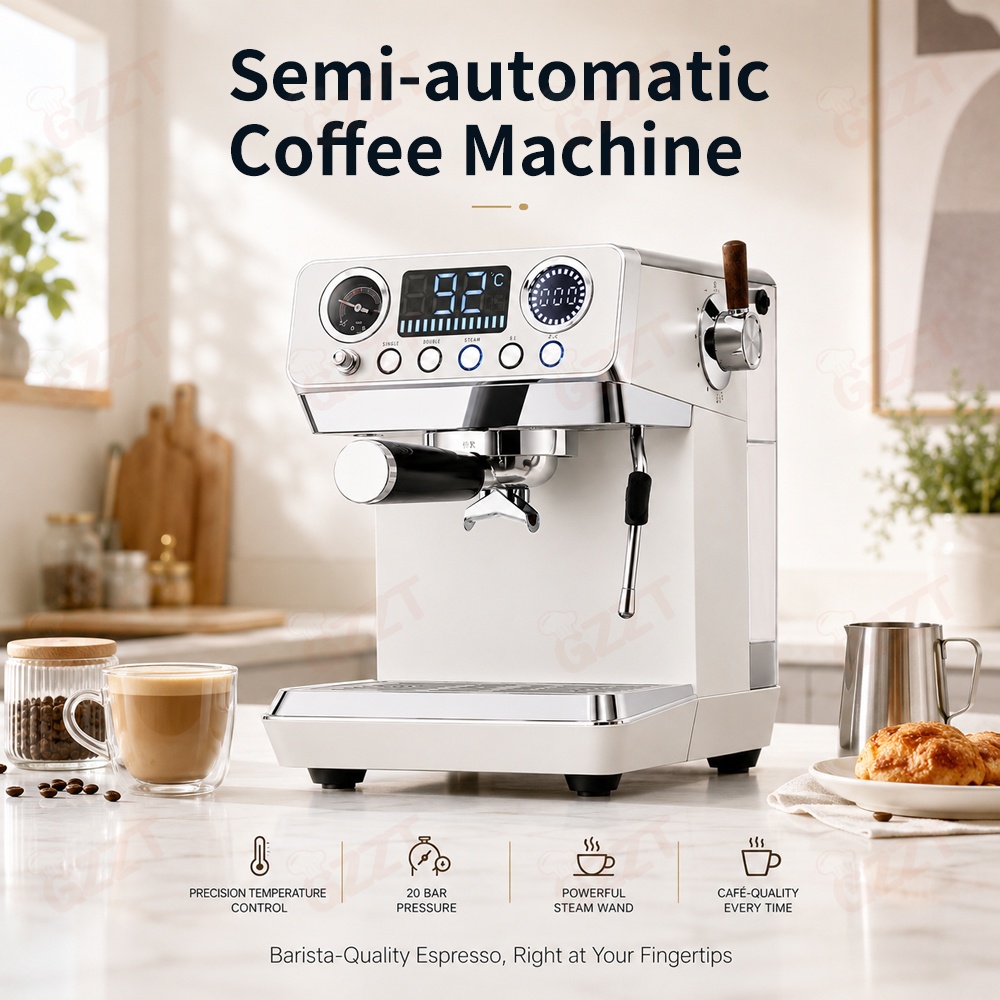 Espresso Machine Rotary Pump - Półautomatyczny ekspres do kawy GZZT z