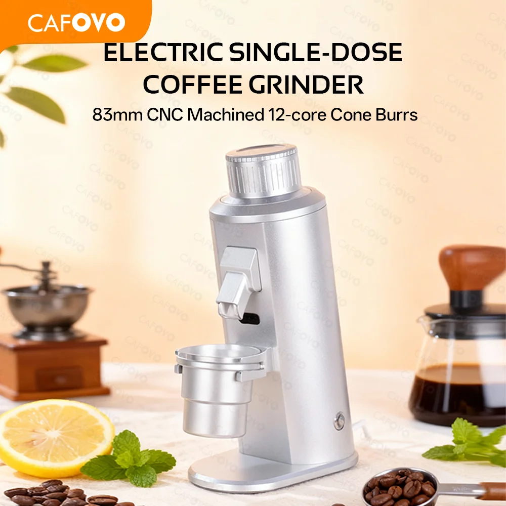 Coffee Grinder Conical Burr 83Mm - CAFOVO G183C Elektryczny młynek do kawy