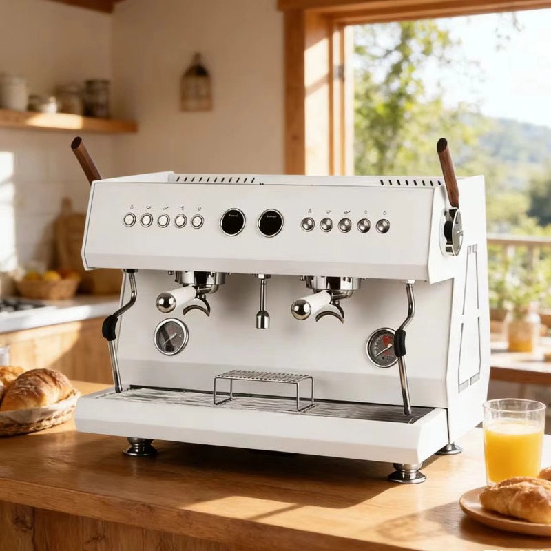 Commercial Espresso Machine 2 Group - Profesjonalny, półautomatyczny ekspres do kawy espresso