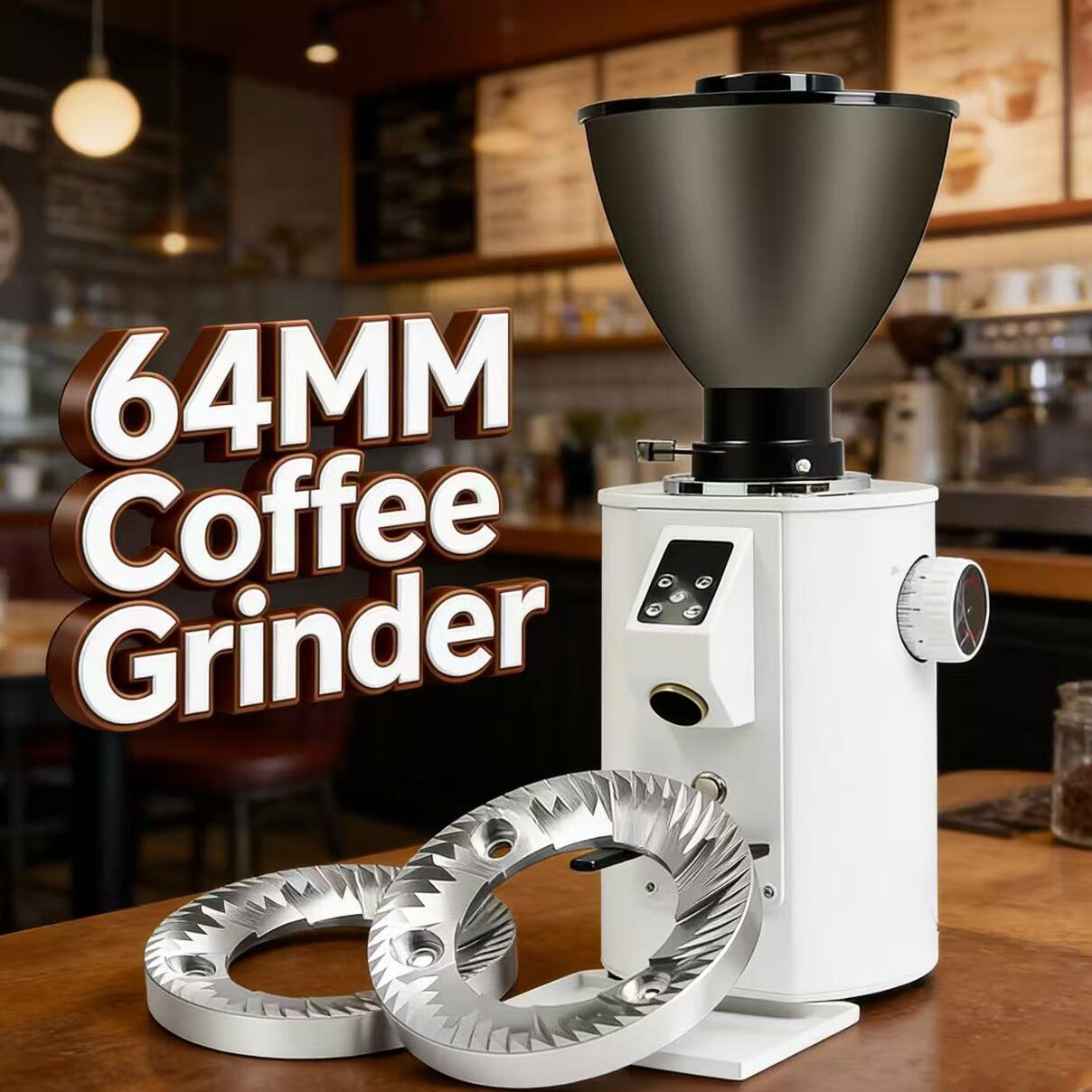 Profesjonalny młynek do espres – Commercial Coffee Grinder Flat Burr 64Mm recenzja i cena