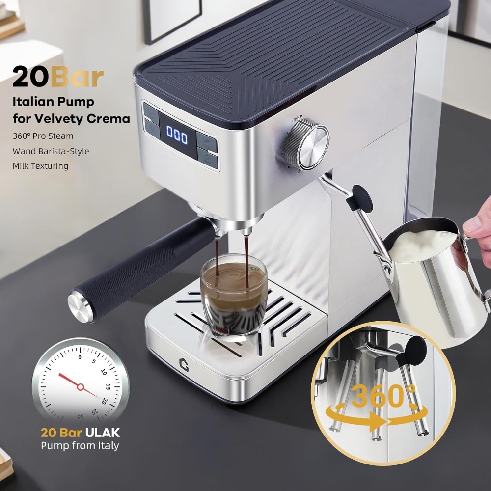 Ekspres do kawy Garvee Compact – Espresso Machine Dual Boiler recenzja i cena