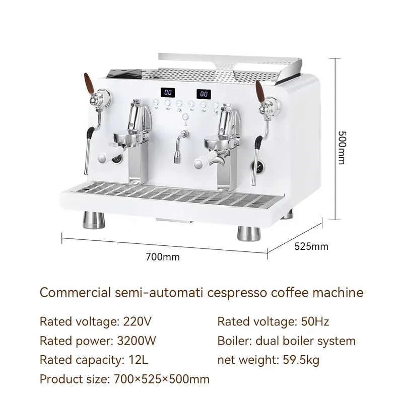 【CHIMU HOME】 2-grupowy półauto – Commercial Espresso Machine 2 Group recenzja i cena