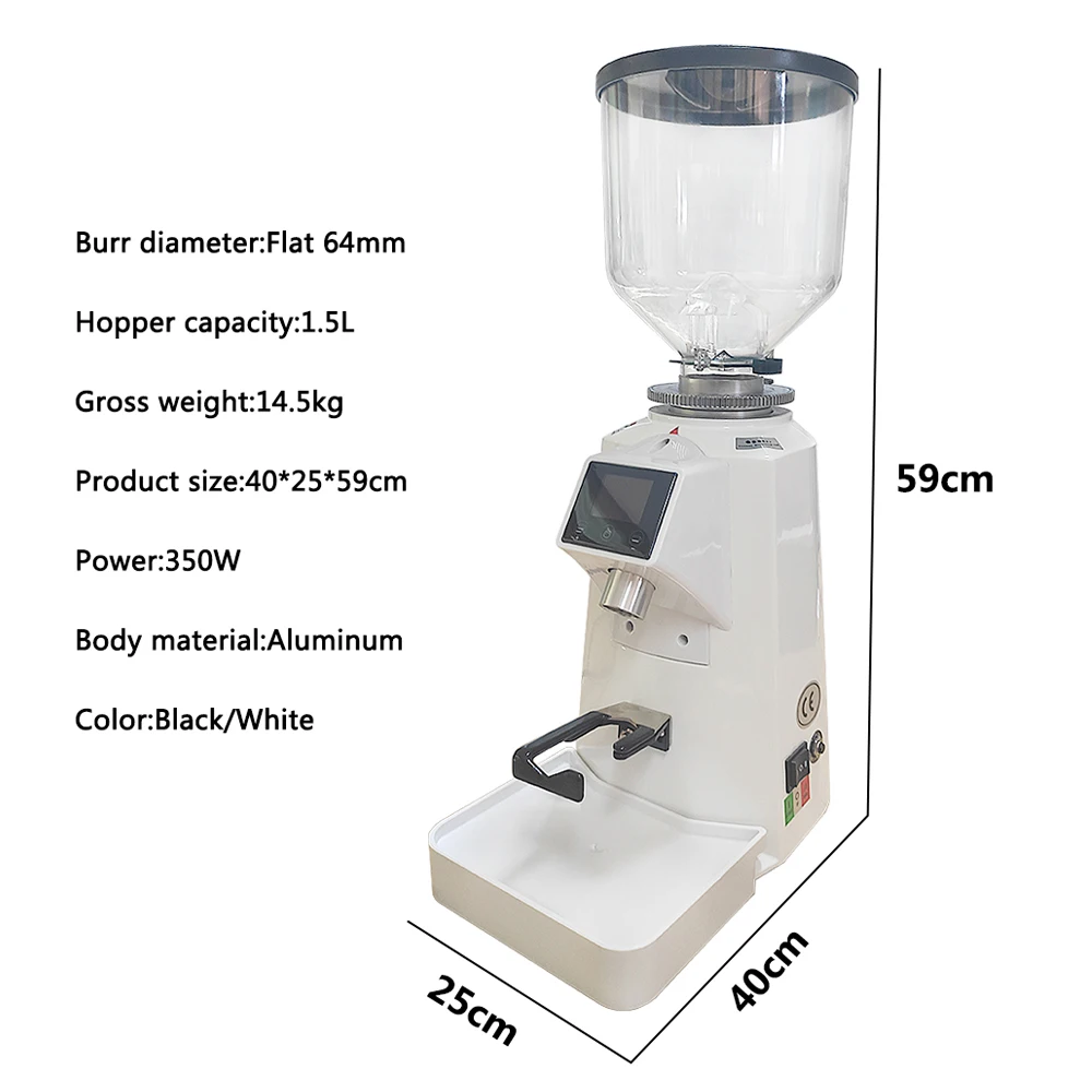 Profesjonalny, elektryczny mły – Commercial Coffee Grinder Flat Burr 64Mm recenzja i cena