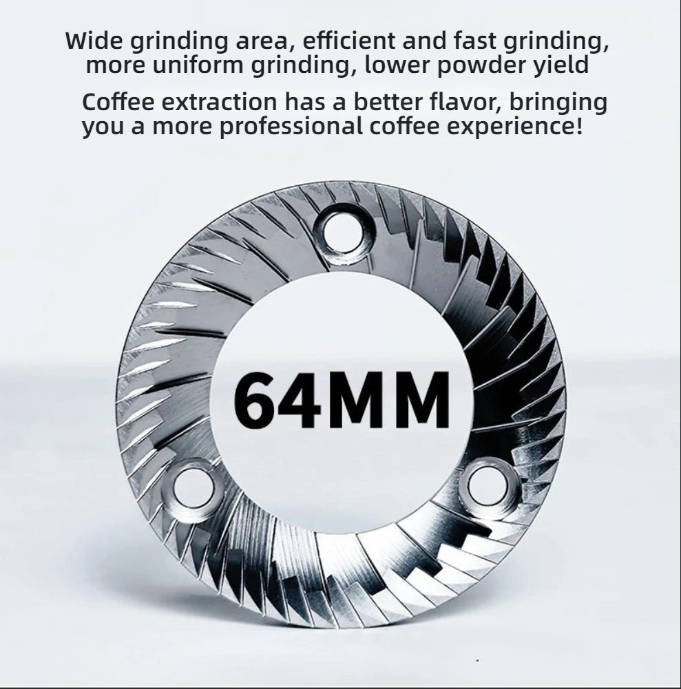 CAFOVO G1005 Profesjonalny Mły – Commercial Coffee Grinder Flat Burr 64Mm recenzja i cena