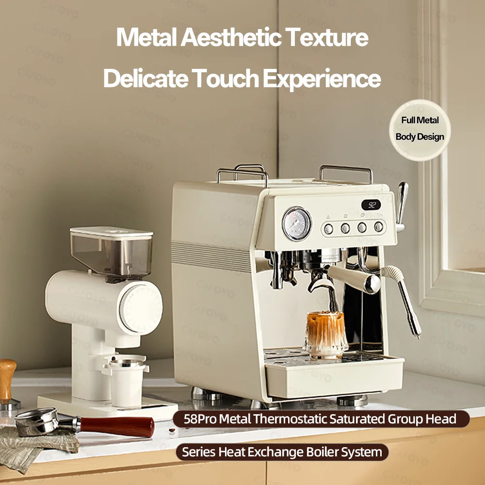 CAFOVO E138 9Bar Półautomatycz – Espresso Machine Flow Control recenzja i cena